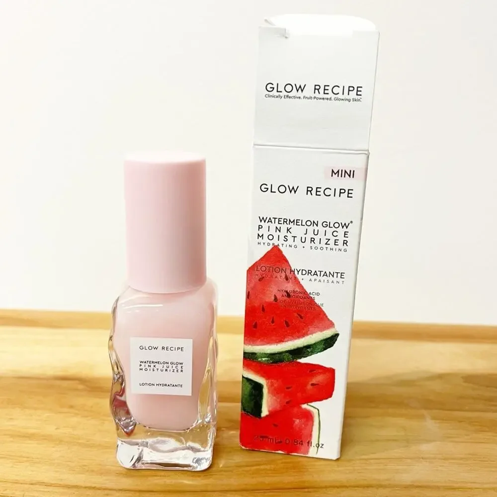 NIB GLOW RECIPE Watermelon Glow Pink Juice Moisturizer Mini
